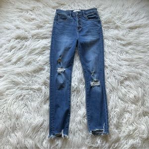 Abercrombie High Rise Super‎ Skinny Ankle Jeans